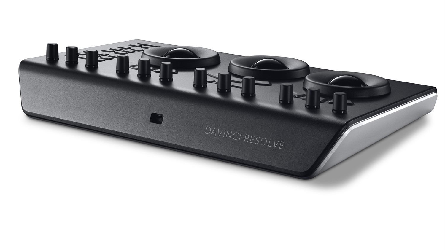 Blackmagic Design DaVinci Resolve Micro Panel - Pannello di Controllo Portatile con 3 Trackballs, 12 Control Knobs e Software DaVinci Resolve Incluso
