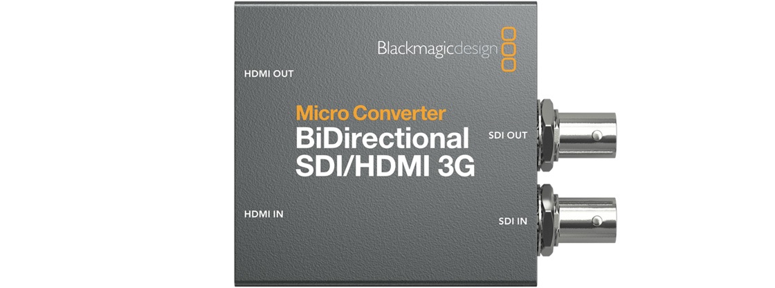 Blackmagic Design Micro Converter BiDirect SDI/HDMI 3G PSU - Converte 3G-SDI/HD-SDI/SDI in HDMI, Supporto 1x SDI & HDMI In/Out, Multirate, Alimentatore AC Incluso