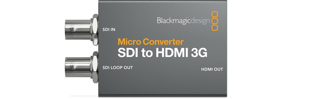 Blackmagic Design Micro Converter SDI to HDMI 3G PSU - Ingressi SDI, Uscite HDMI tipo A, Compatibilità multirate