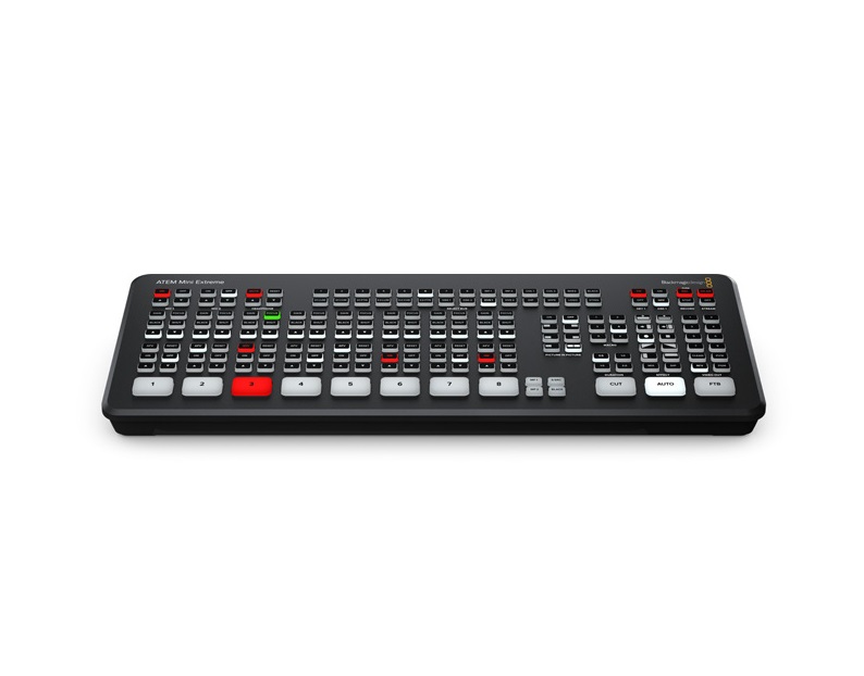 Blackmagic Design ATEM Mini Extreme - Switcher di produzione live Full HD con 8 ingressi HDMI, 2 uscite HDMI, 2x Stereo In e pannello di controllo integrato