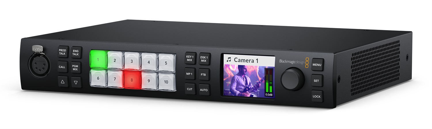 Blackmagic Design ATEM 1 M/E Constellation 4K - Production Switcher con 10× 12G-SDI inputs, 6× 12G-SDI outputs e 28-Ch audio mixer