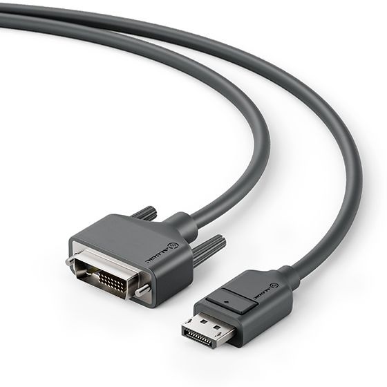 ALOGIC Cavo DisplayPort a DVI 2m - Supporto DVI-D fino a 1920x1200, Full HD 1080p, Velocità dati 4,95 Gbps