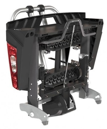 Yakima FoldClick 2 Portabiciclette per Gancio di Traino - Metallico, Reclinabile, Alloggiamenti Ruote Ripiegabili