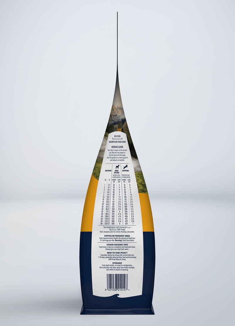 ZIWI Peak Steam & Dried Cibo Secco per Cani - Pollo e Frutta, 3,2 kg