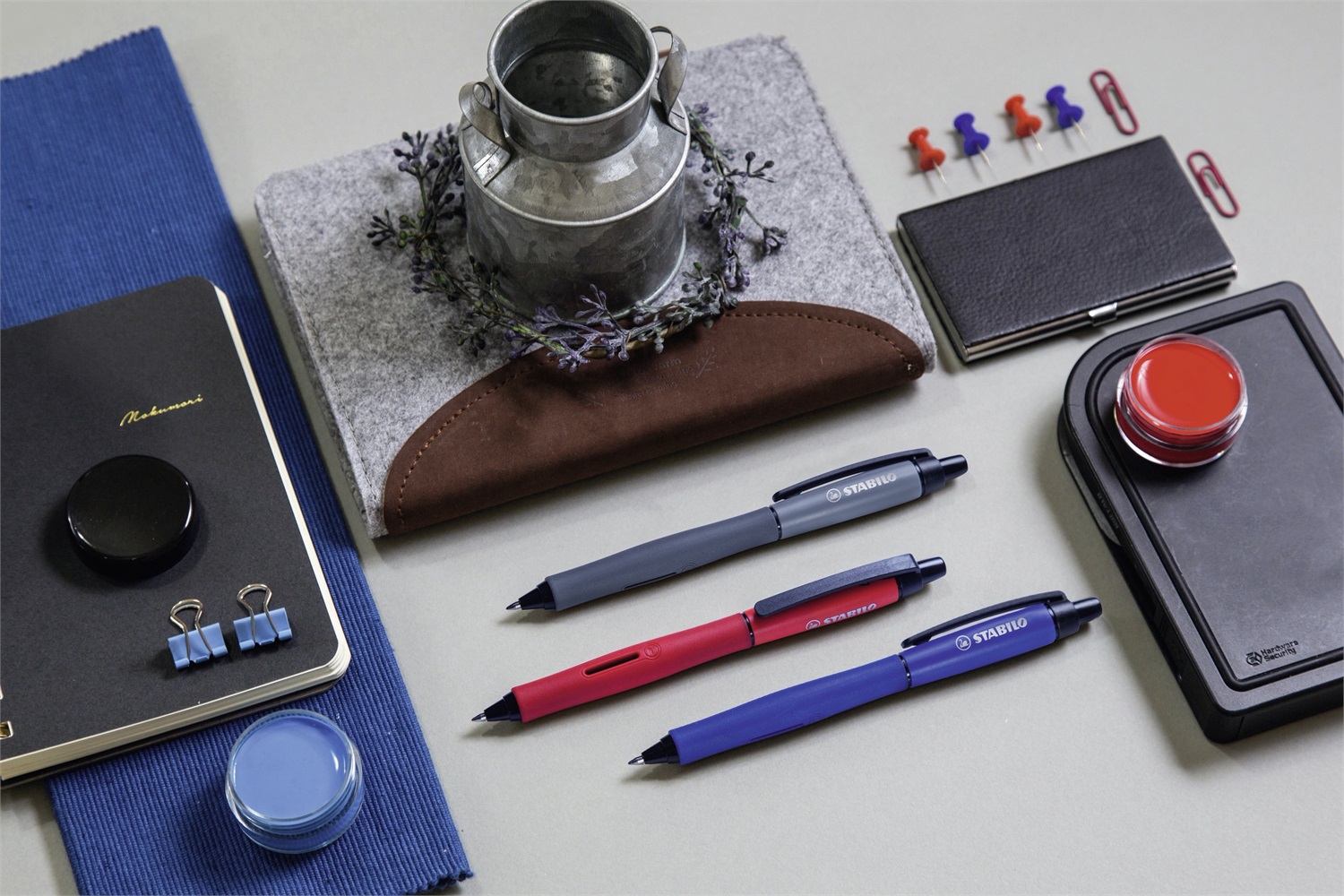 STABILO PALETTE Penna roller a scatto ricaricabile blu 0,4 mm - Conf. 10 pz