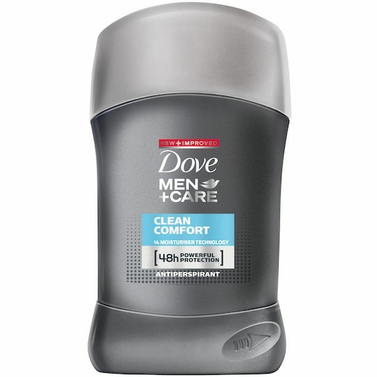 Dove Men Care Advanced Clean Comfort Deodorante Stick 50ml - Protezione fino a 72 ore con tecnologia Anti-bacterial Odour Control