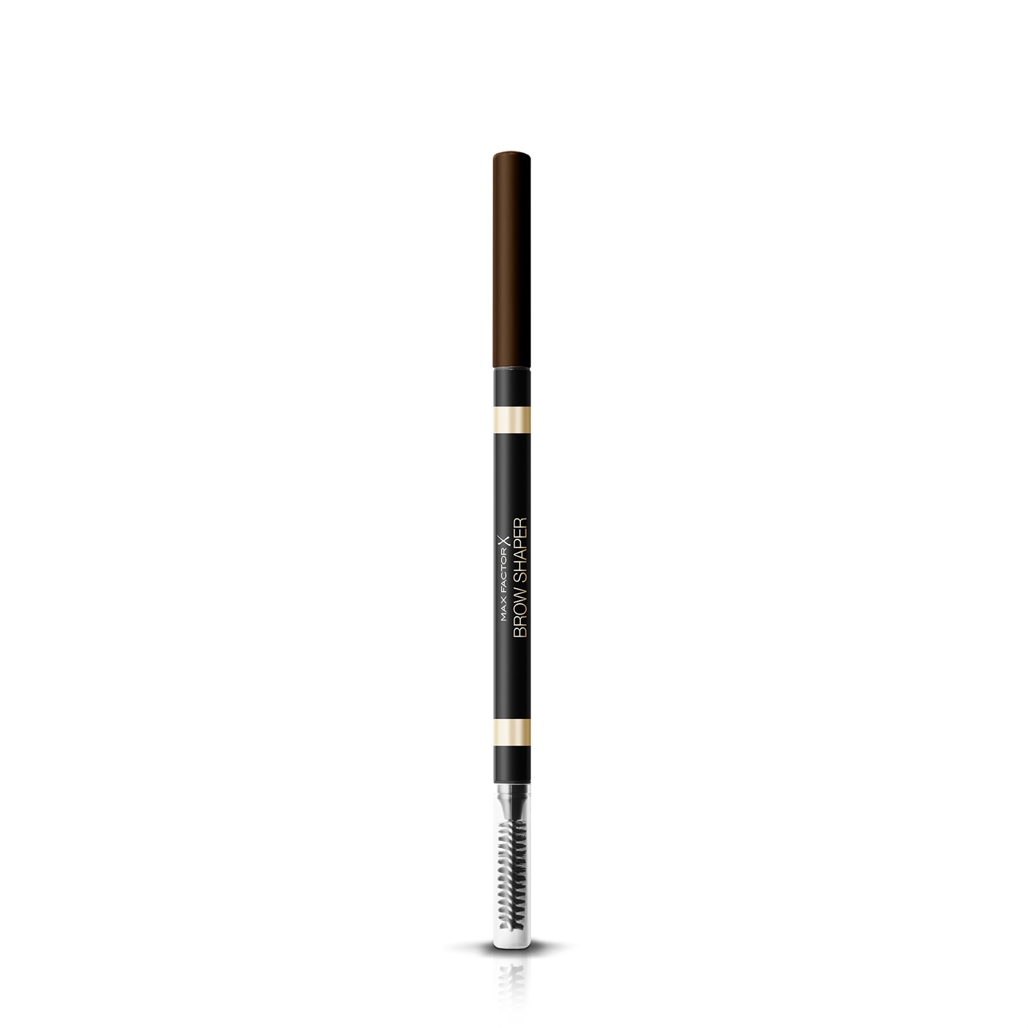 Max Factor Brow Shaper - Matita per Sopracciglia con Punta Automatica e Pettinino - 030 Deep Brown - 1 g