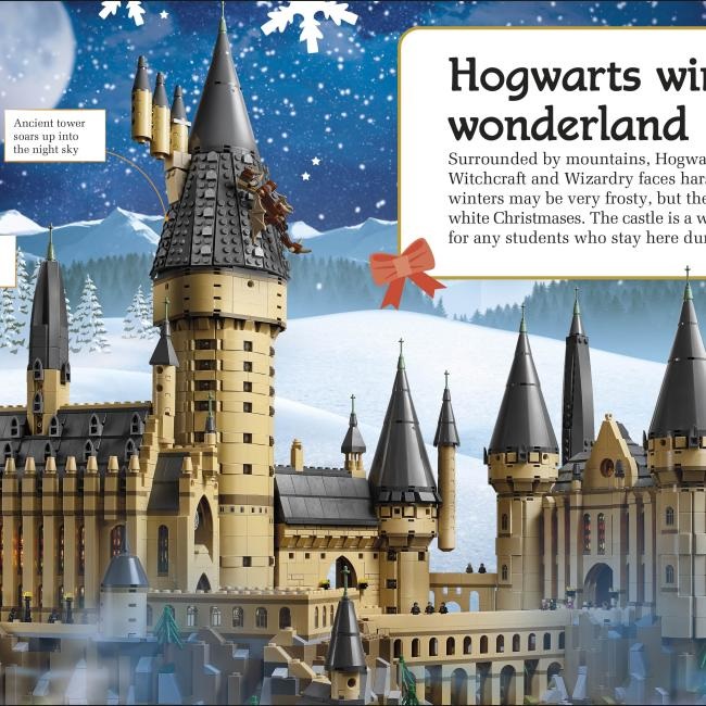 LEGO Harry Potter Hogwarts at Christmas - Libro illustrato a colori con minifigure, Copertina rigida, 80 pagine, per bambini 6