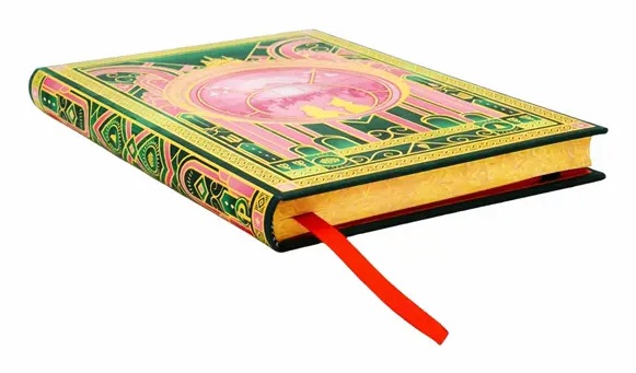 Paperblanks La Magia di Wicked - Diario a Copertina Rigida Midi con Righe, 144 Pagine, Chiusura Elastico