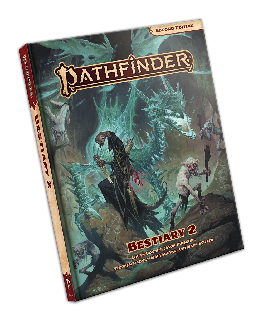 Paizo Pathfinder Bestiary 2 - Libro Base Seconda Edizione, 320 Pagine, Copertina Rigida, Inglese