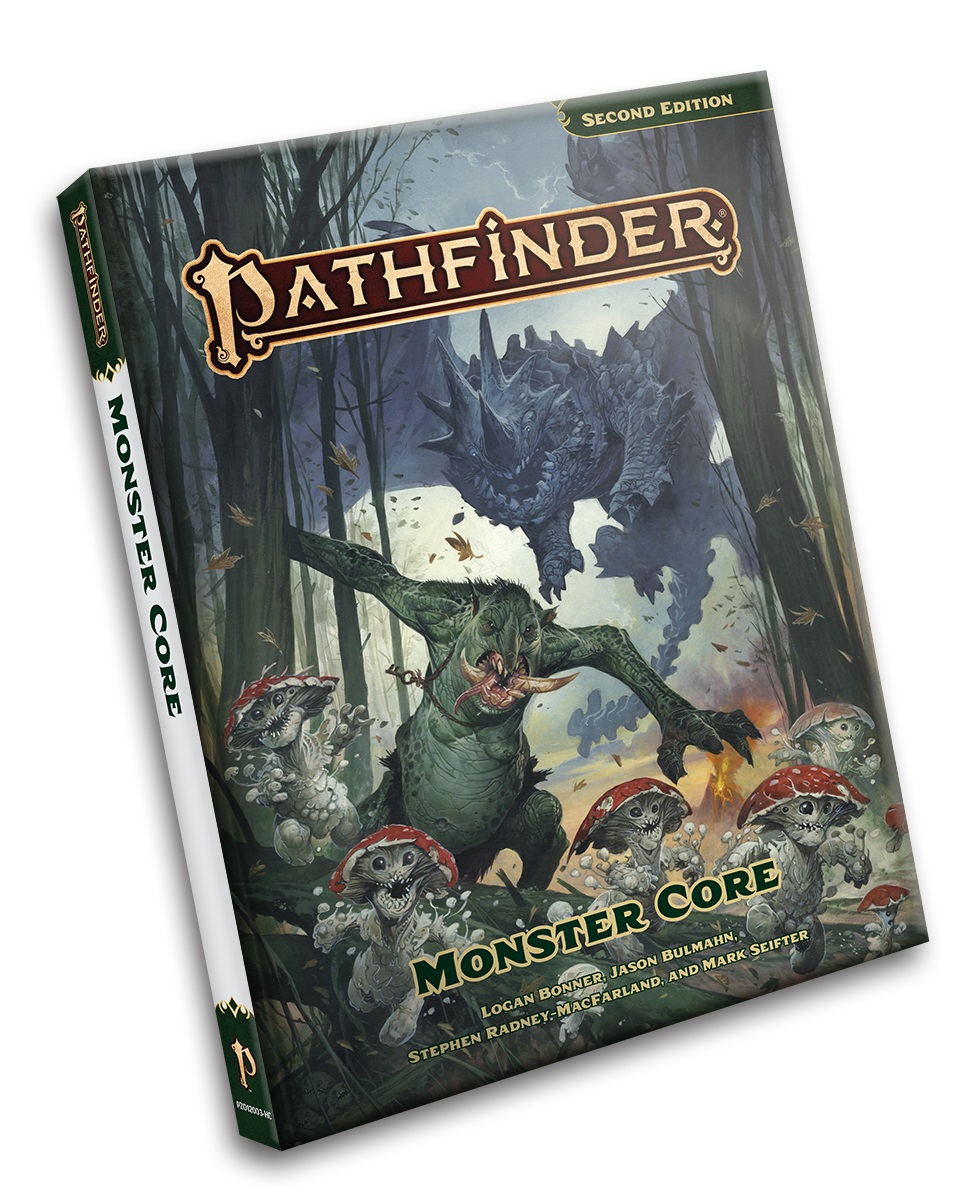Paizo Pathfinder RPG: Monster Core (P2) - Libro con Copertina Rigida di Logan Bonner, 376 Pagine con Oltre 400 Creature