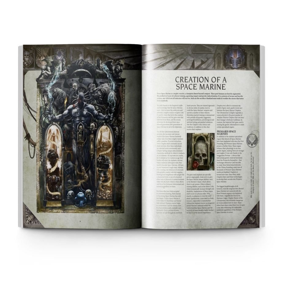Games Workshop - Warhammer 40,000 - CODEX: Space Marines (10a edizione - 2023) - Libro delle regole con 216 pagine