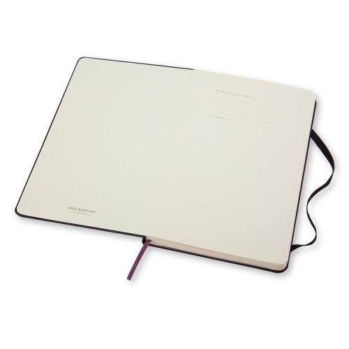 Moleskine Taccuino Classic Large A5 Nero - Copertina Rigida, Quadretti, 240 Pagine, Chiusura ad Elastico