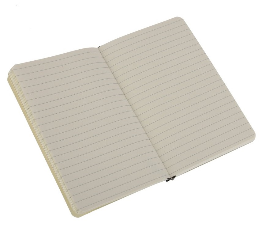 Moleskine Taccuino Classico Pocket Copertina Morbida a Righe, 192 Pagine, Chiusura ad Elastico, Colore Nero